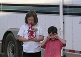 Charley and Vie Bottger's grandkids at a Sooner show