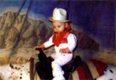 Katelynn Sokolowski rides her first horse - a POA pony