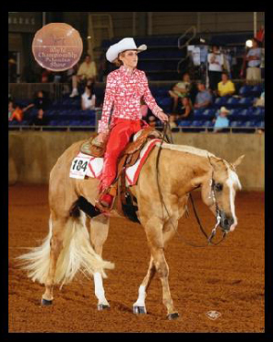 Amber and her Palomino